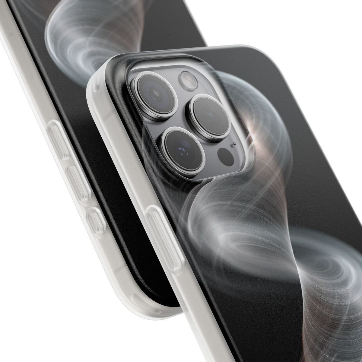 Luminous Vortex · Lite Phone Case for iPhone ·  Black