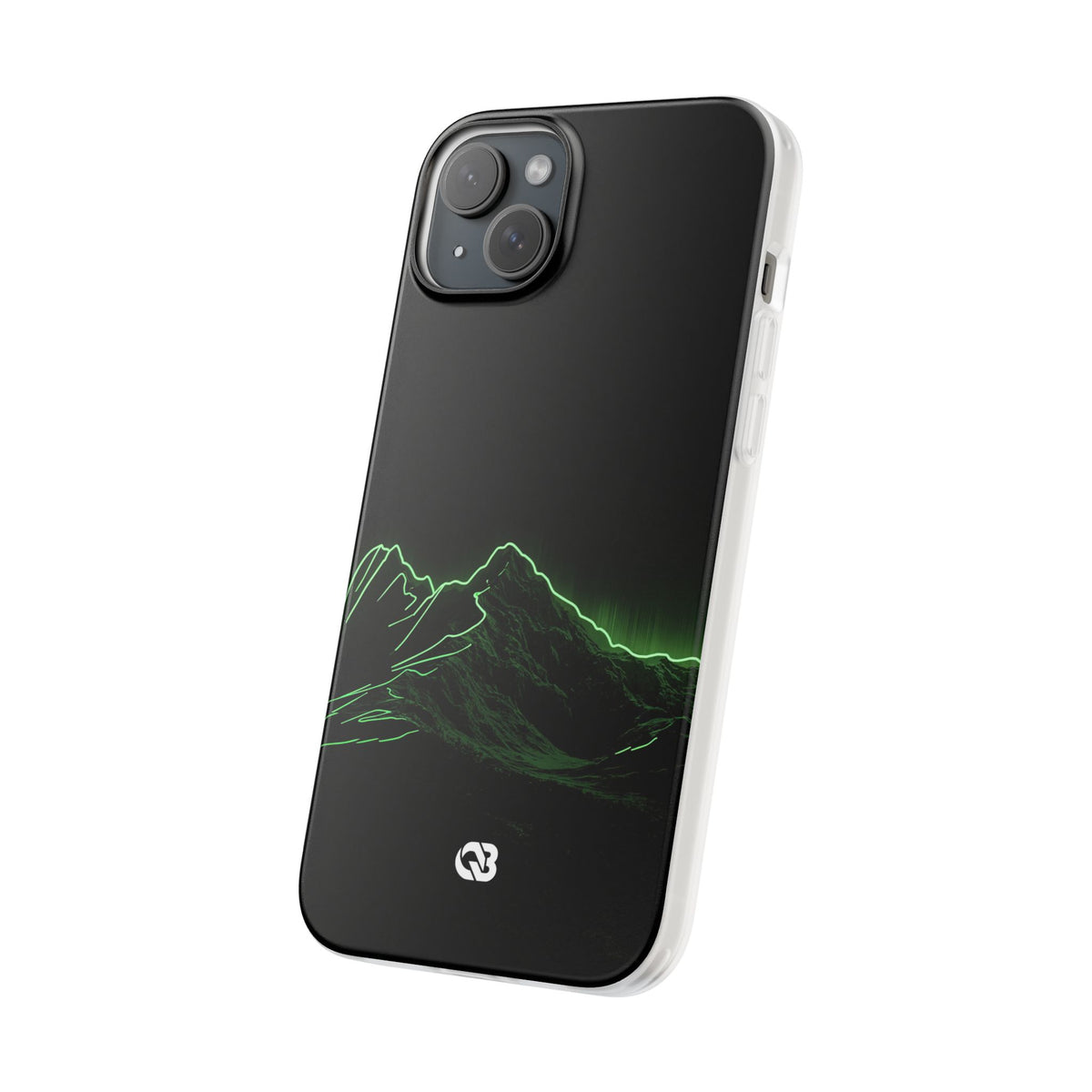 Nordic Mountain Contour · Lite Phone Case for iPhone ·  Black
