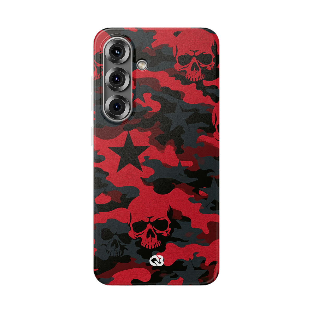 Crimson Skull Camo · Lite Phone Case for Samsung · Red