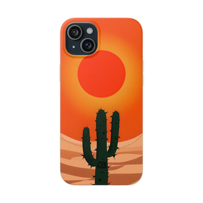 Scorched Saguaro Sunset · Soft Phone Case for iPhone