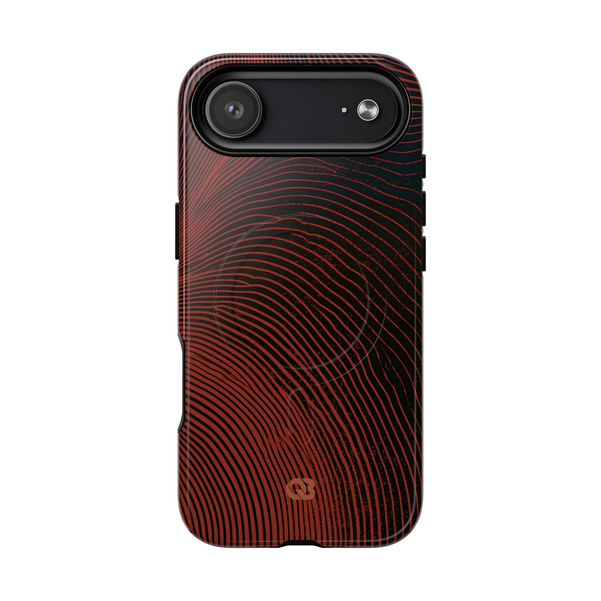 Red Tough 2.0 Magsafe Phone Case for iPhone - Terracotta Nerve Map