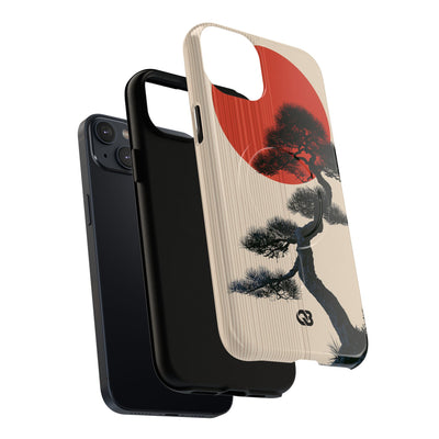 Beige Tough 2.0 Magsafe Phone Case for iPhone - Kyoto Crimson Pine