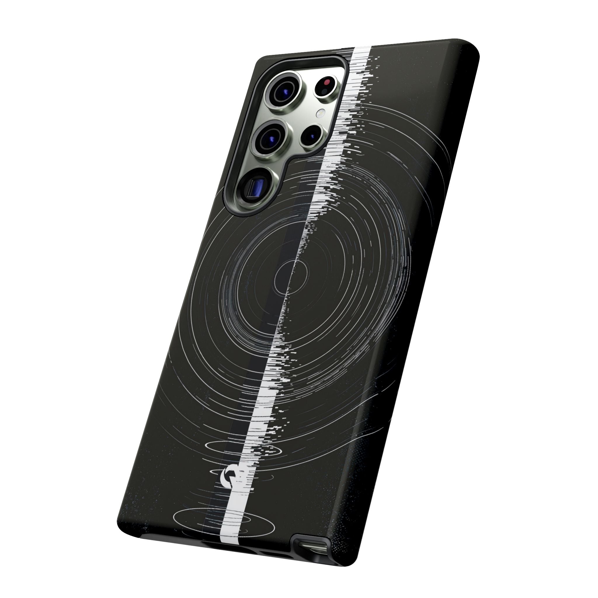Black Tough Phone Case for Samsung - Obsidian Orbital Signal