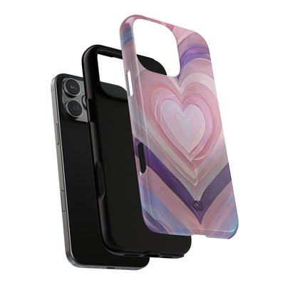 Lavender Pulse Hearts · Tough+ Magsafe