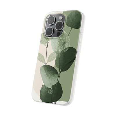 Green Lite Phone Case for iPhone - Sage Leaf Skeletals