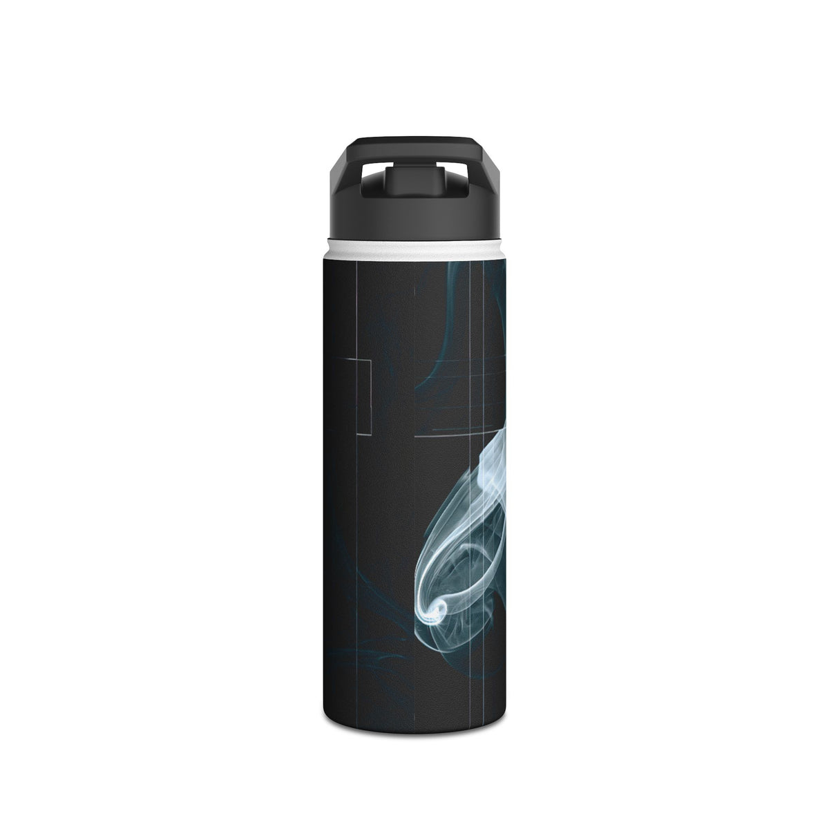 Fractured Smoke · Insulated Water Bottle · Black