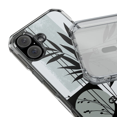 Grey Impact MagSafe Phone Case for iPhone - Sage Bamboo Noir