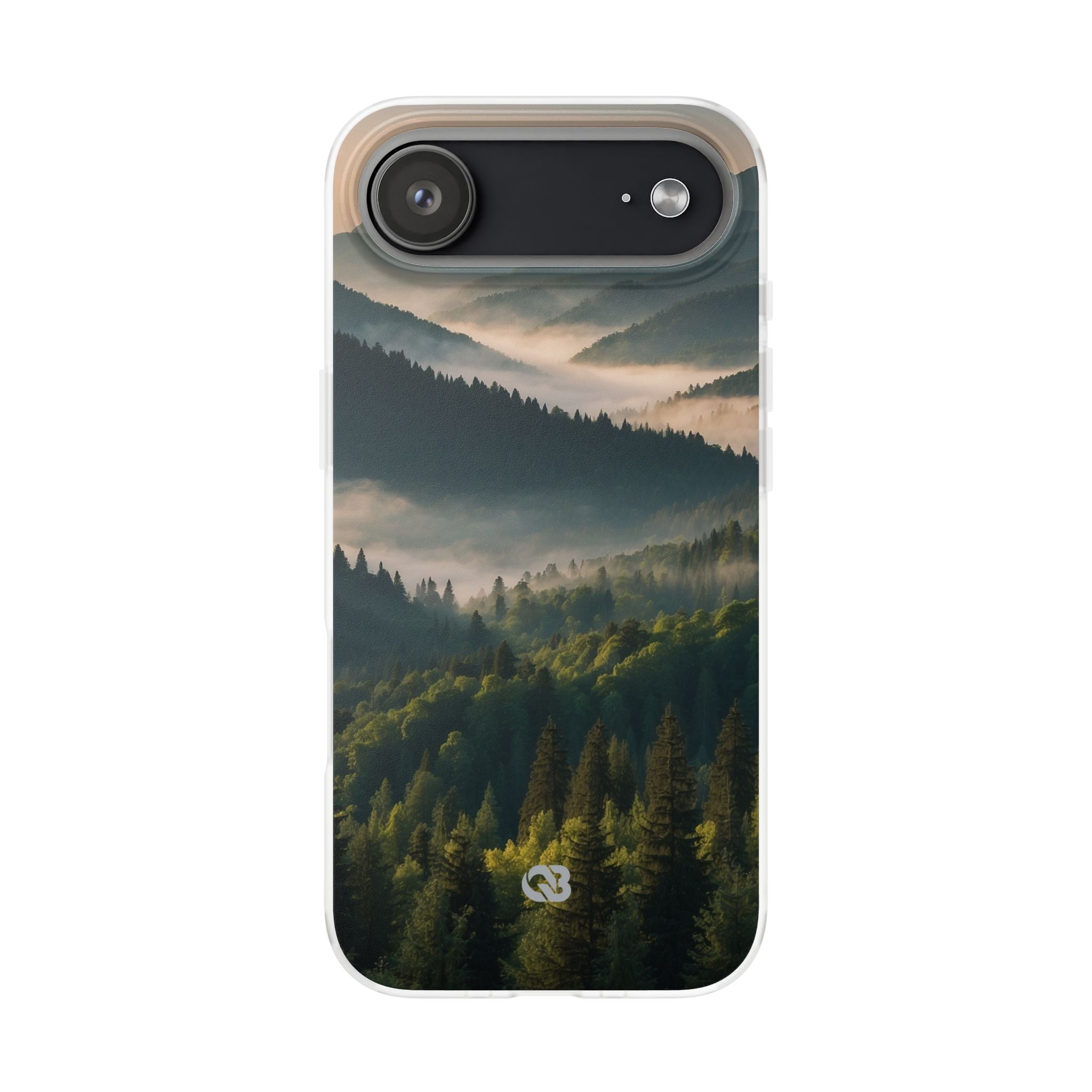 Foggy Mountain Ridge · Soft Phone Case for iPhone