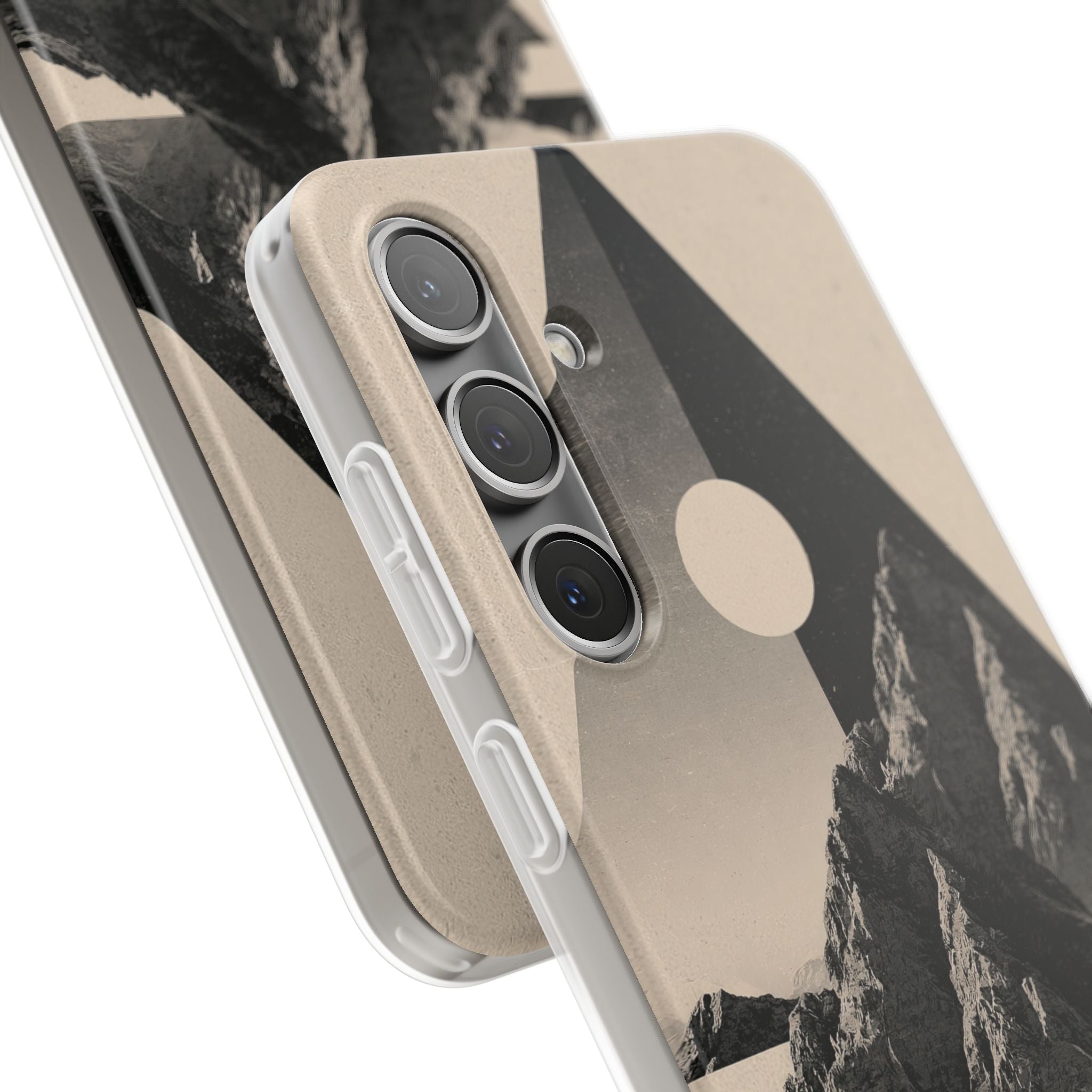 Beige Lite Phone Case for Samsung - Obsidian Summit Parchment
