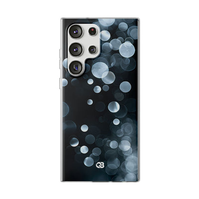 Black Lite Phone Case for Samsung - Silver Orbit Glow