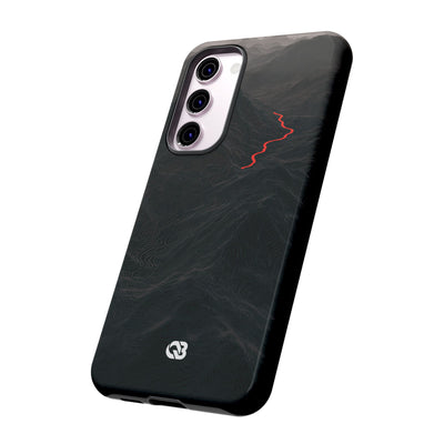 Crimson Ridge Pass · Tough Phone Case for Samsung · Black