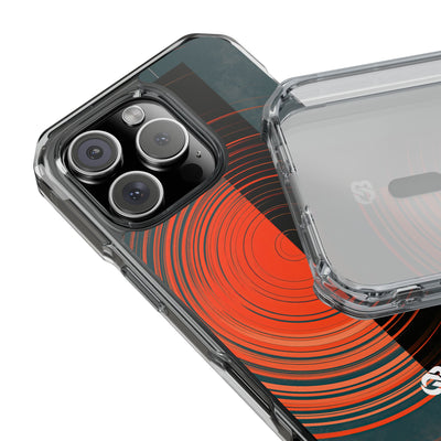 Teal Impact MagSafe Phone Case for iPhone - Burnt Slate Radial