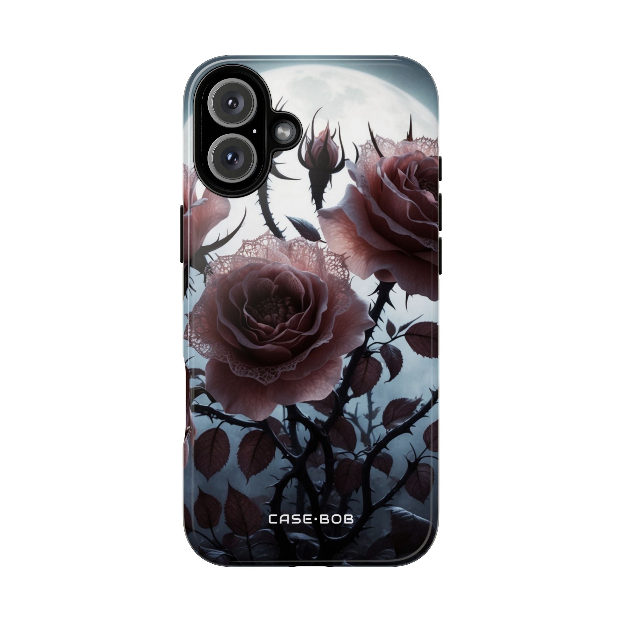 Moonlit Roses iPhone 16 Plus Case - Tough