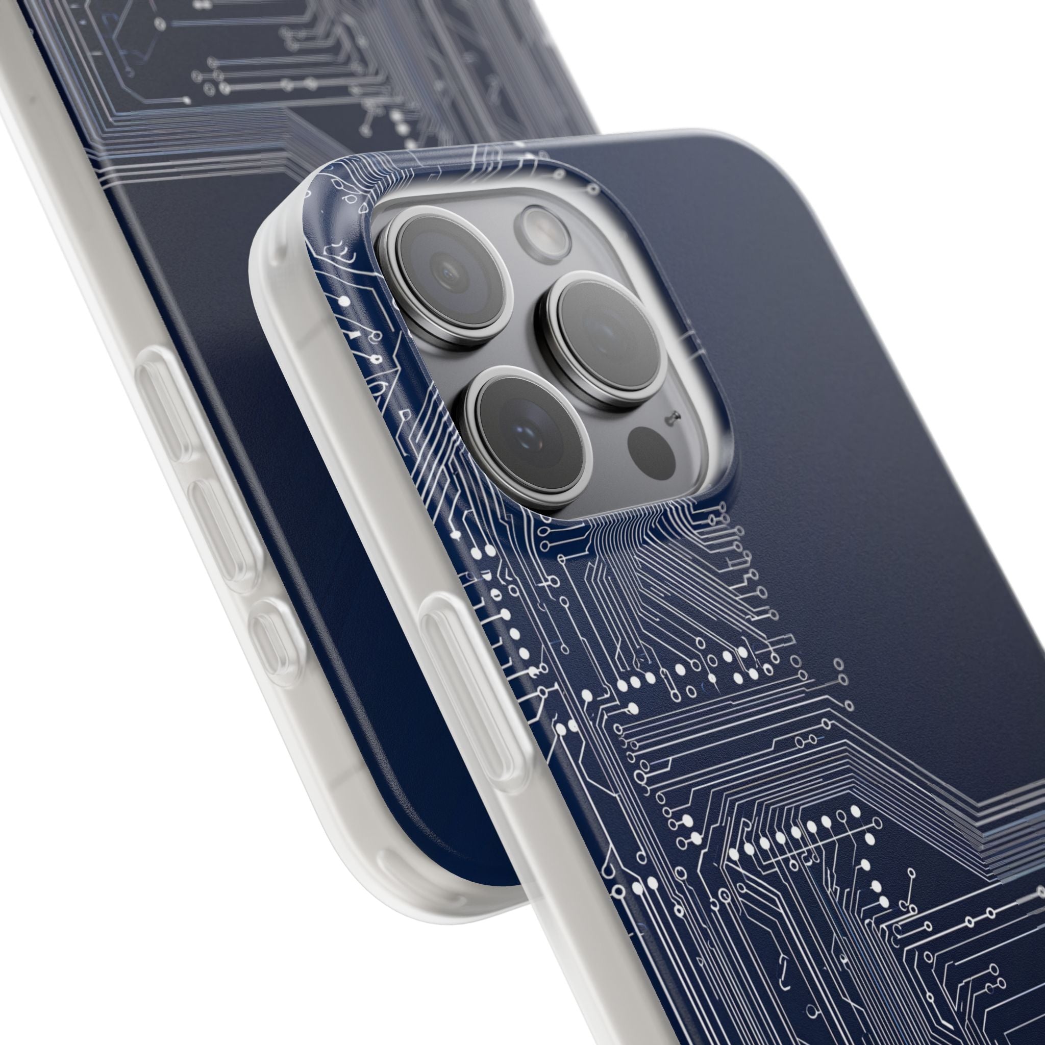 Blue Lite Phone Case for iPhone - Cobalt Data Stream