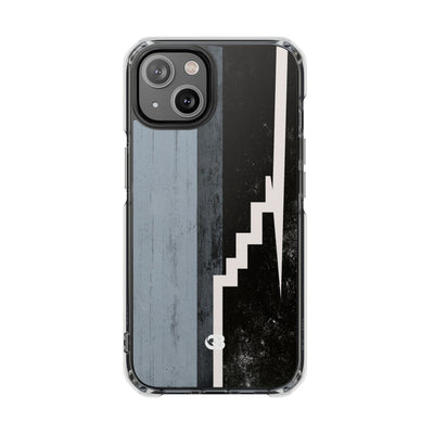 Grey Impact MagSafe Phone Case for iPhone - Industrial Concrete Void