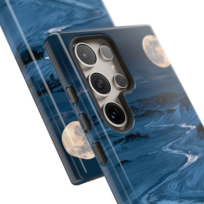 Arctic Moon Drift · Tough Phone Case for Samsung · Blue