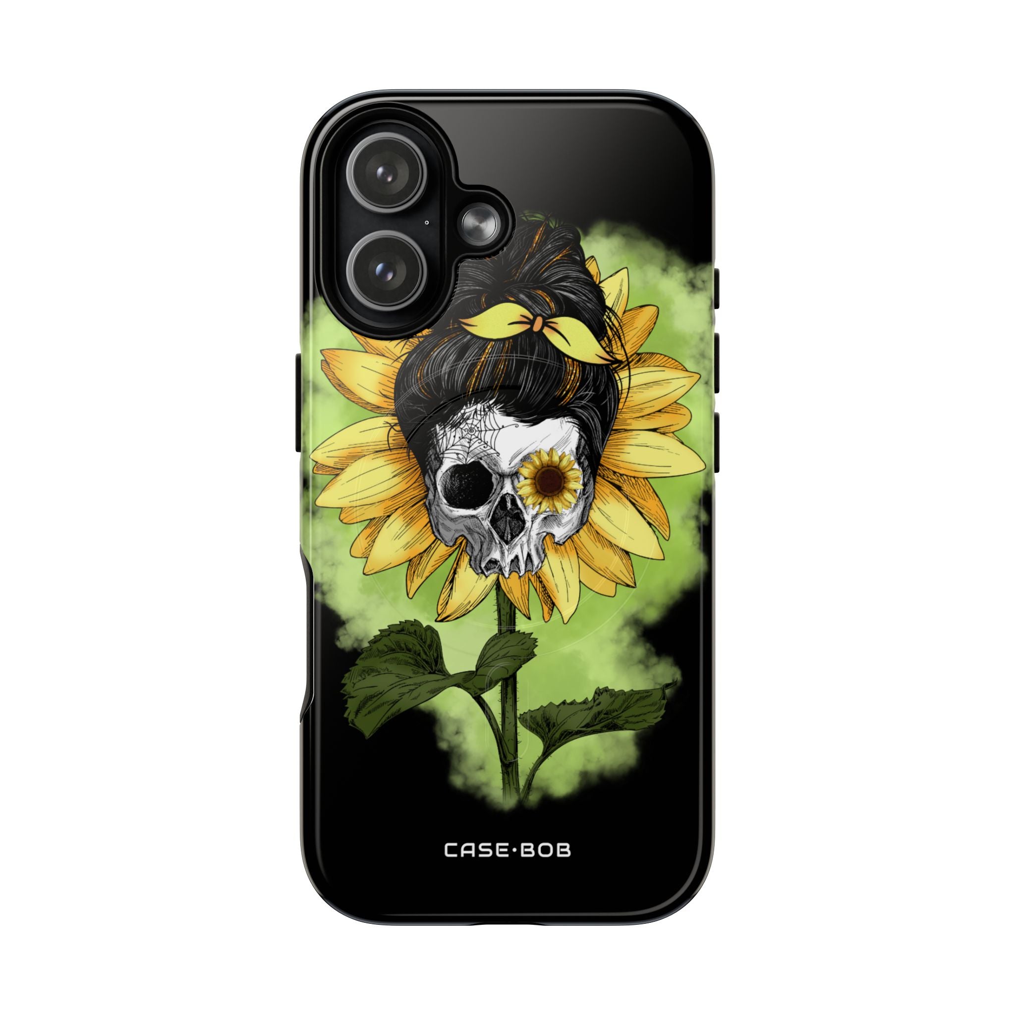 Sunflower Skull iPhone 17 Case - Tough+ - CASE•BOB