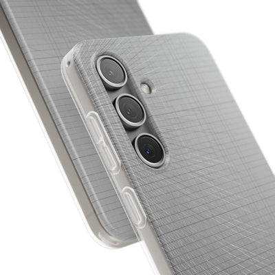 Grey Lite Phone Case for Samsung - Chrome Mesh Warp