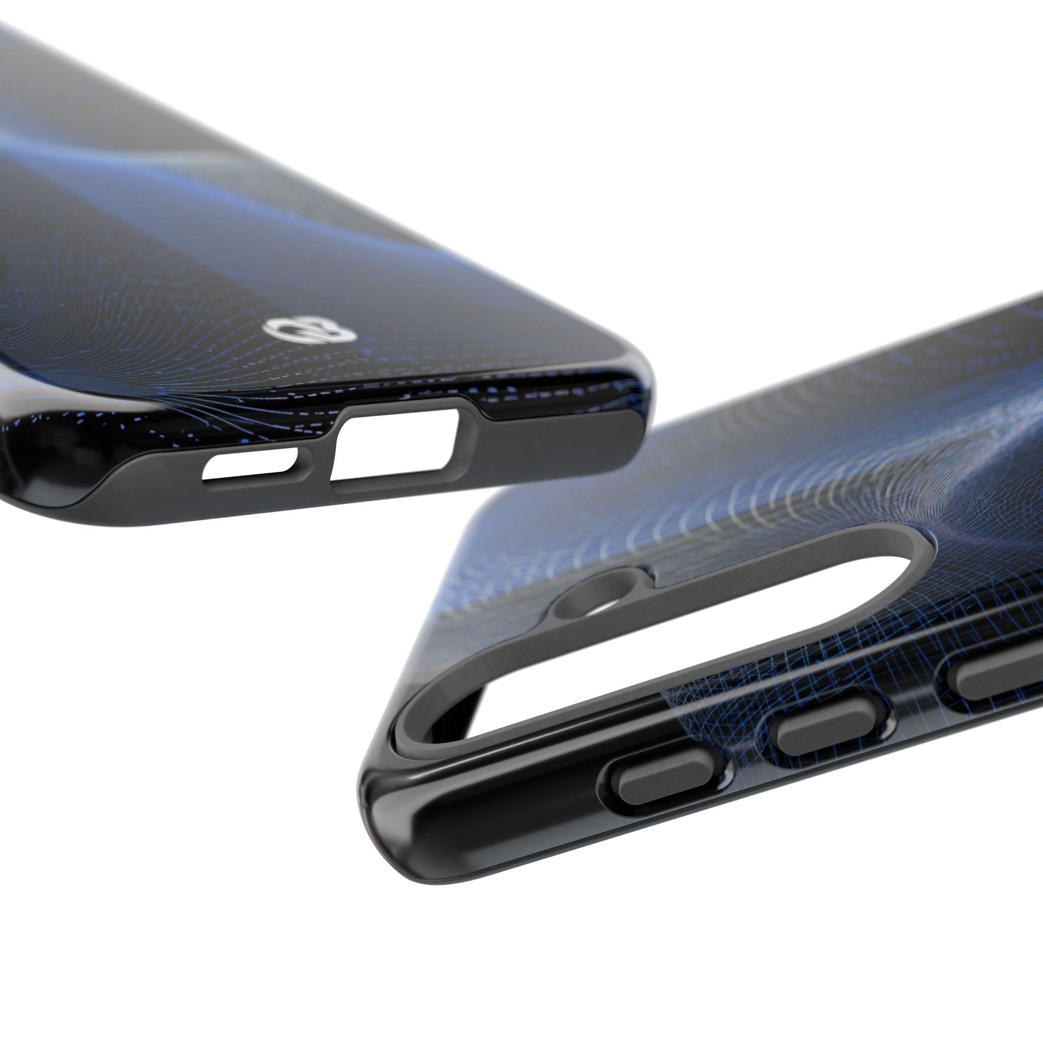 Blue Tough Phone Case for Samsung - Electric Blue Flux