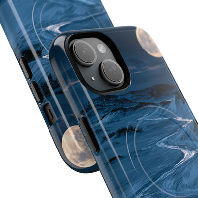 Arctic Moon Drift · Tough 2.0 Magnetic Phone Case for iPhone · Blue