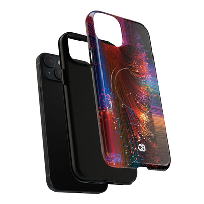 Black Tough 2.0 Magsafe Phone Case for iPhone - Cyber Optic Streak