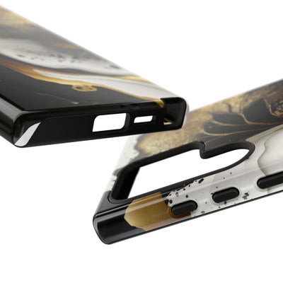 Molten Onyx Gold · Tough Coque de téléphone pour Samsung
