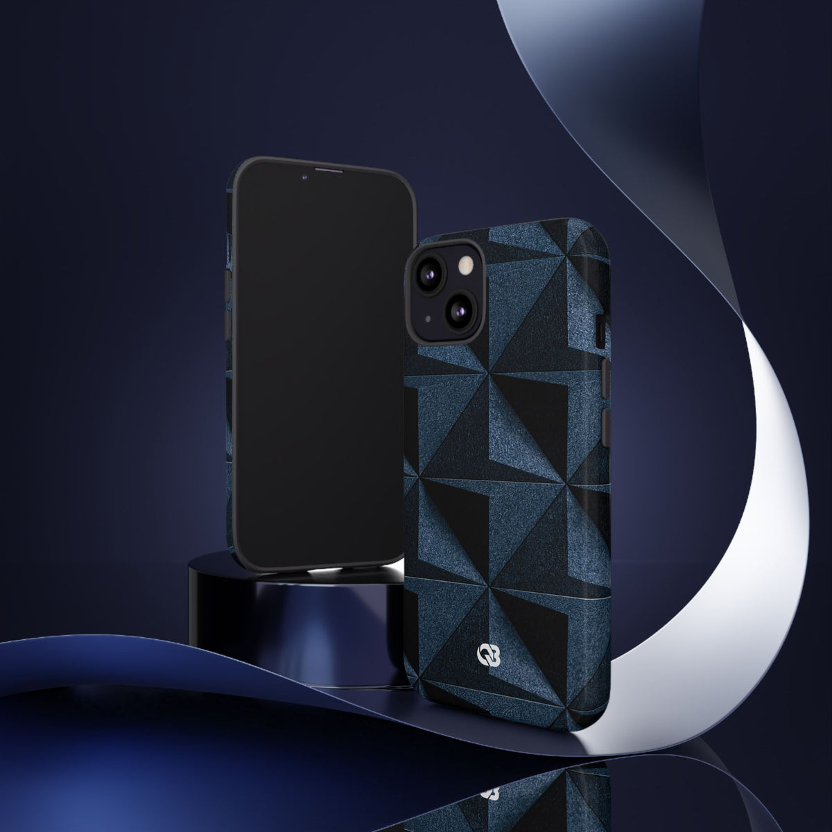Faceted Slate · Tough Phone Case for iPhone · Blue