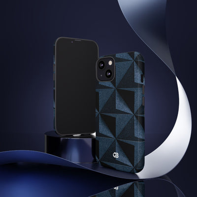 Faceted Slate · Tough Phone Case for iPhone · Blue