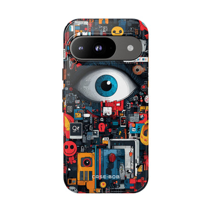 Digital Eye Blue Google Pixel 9 Case - Tough