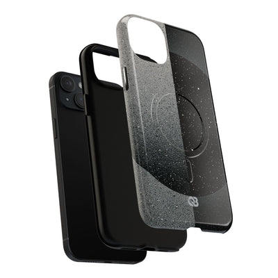Black Tough 2.0 Magsafe Phone Case for iPhone - Lunar Static Orbit