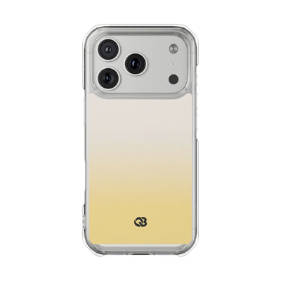 Solar Cream Ombre · Clear Impact Magnetic Phone Case for iPhone · Yellow