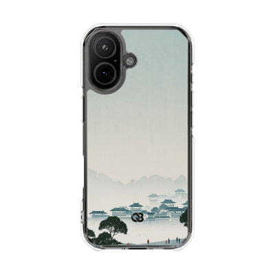 Blue Impact MagSafe Phone Case for iPhone - Mist Valley Pagoda
