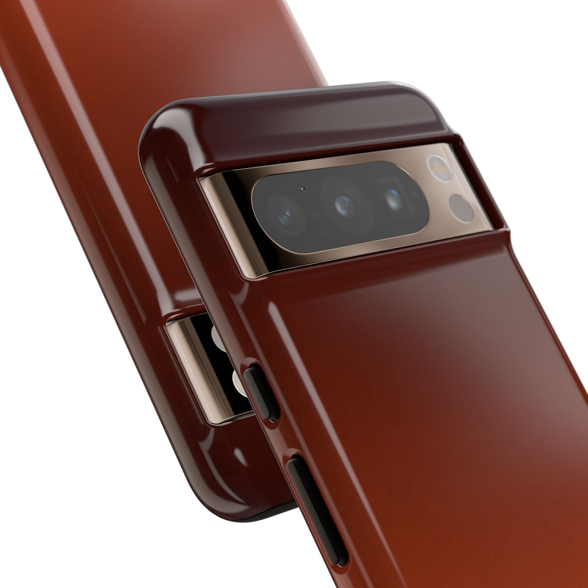 Orange Tough Phone Case for Google Pixel - Obsidian Ember Fade