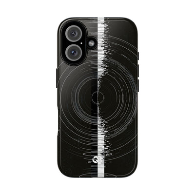 Black Tough Phone Case for iPhone - Obsidian Orbital Signal