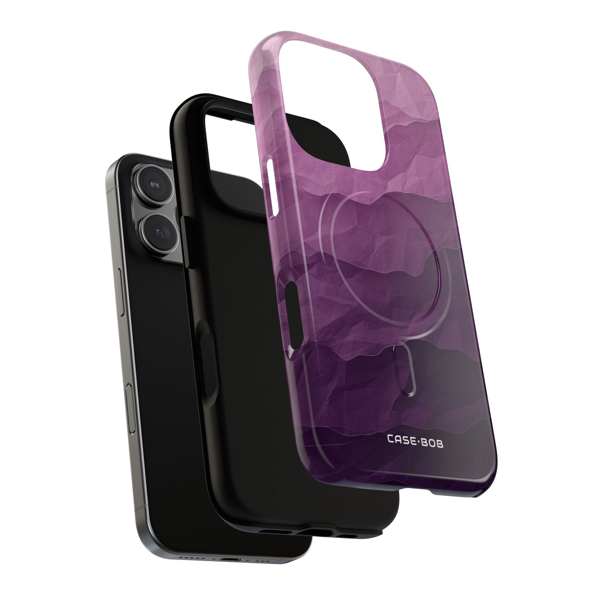 Lila Wellenlagen iPhone 16 Pro Case - Tough+