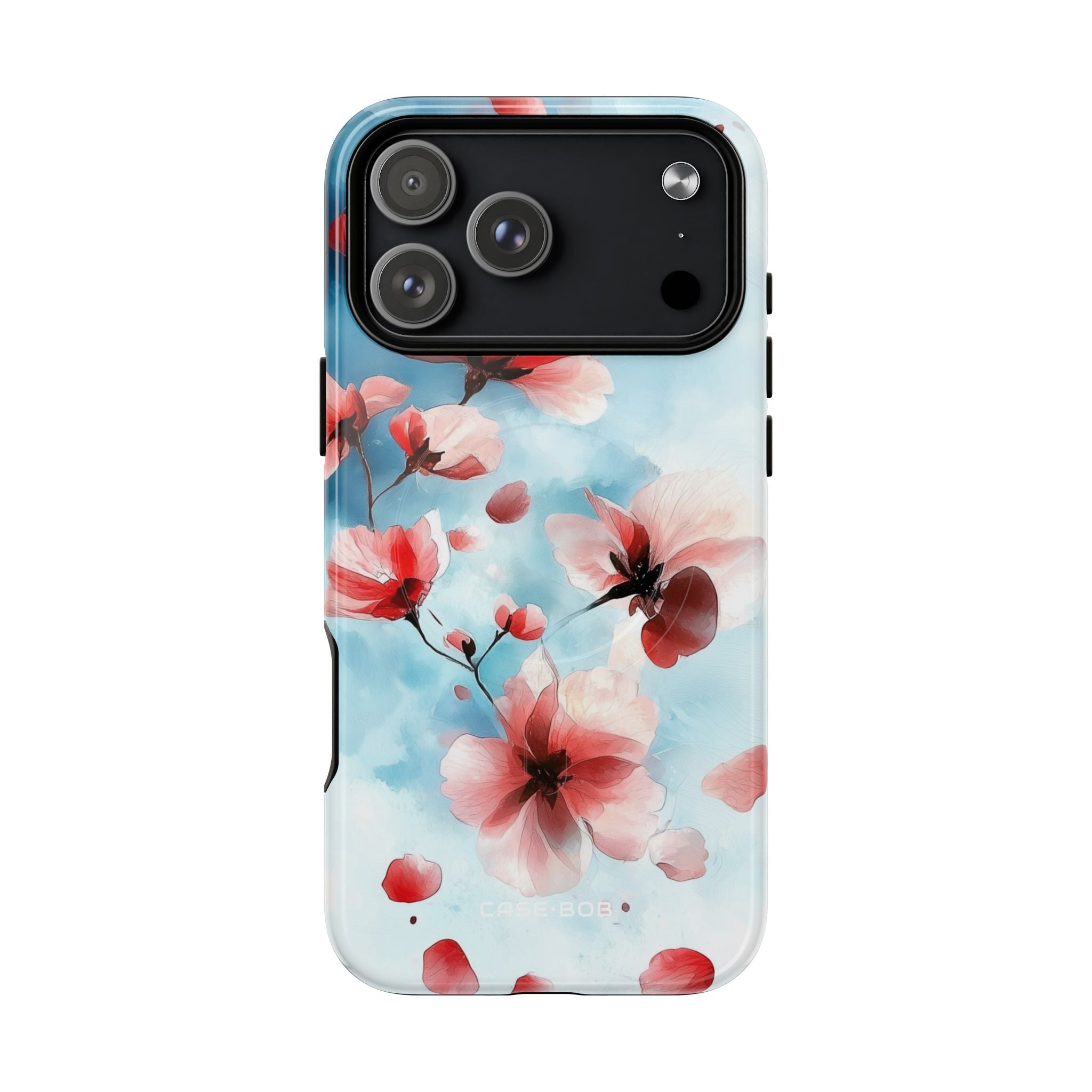 Pink Blossom Drift iPhone 17 Pro Max Case - Tough+ - CASE•BOB