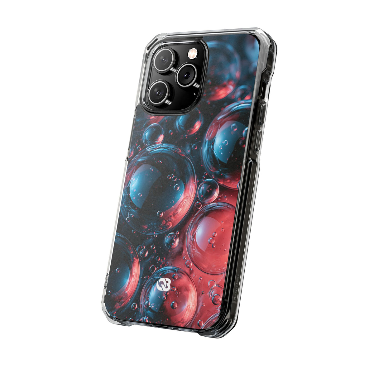 Aqua Gel Spheres · Clear Impact Magnetic Phone Case for iPhone · Blue