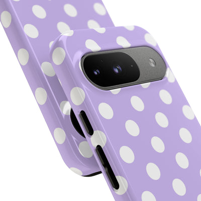 Lavender Polka Grid · Tough Θήκη για Google Pixel