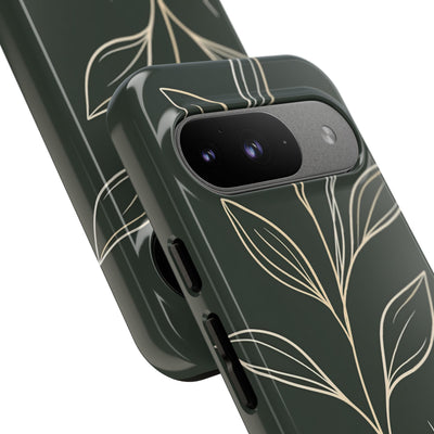 Green Tough Phone Case for Google Pixel - Deep Moss Willow