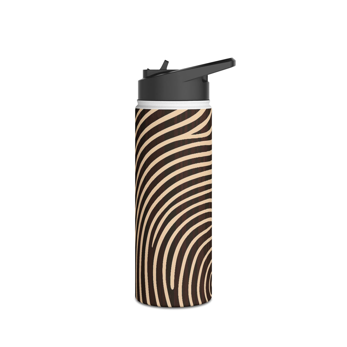 Timber Ring Contour · Insulated Water Bottle · Brown