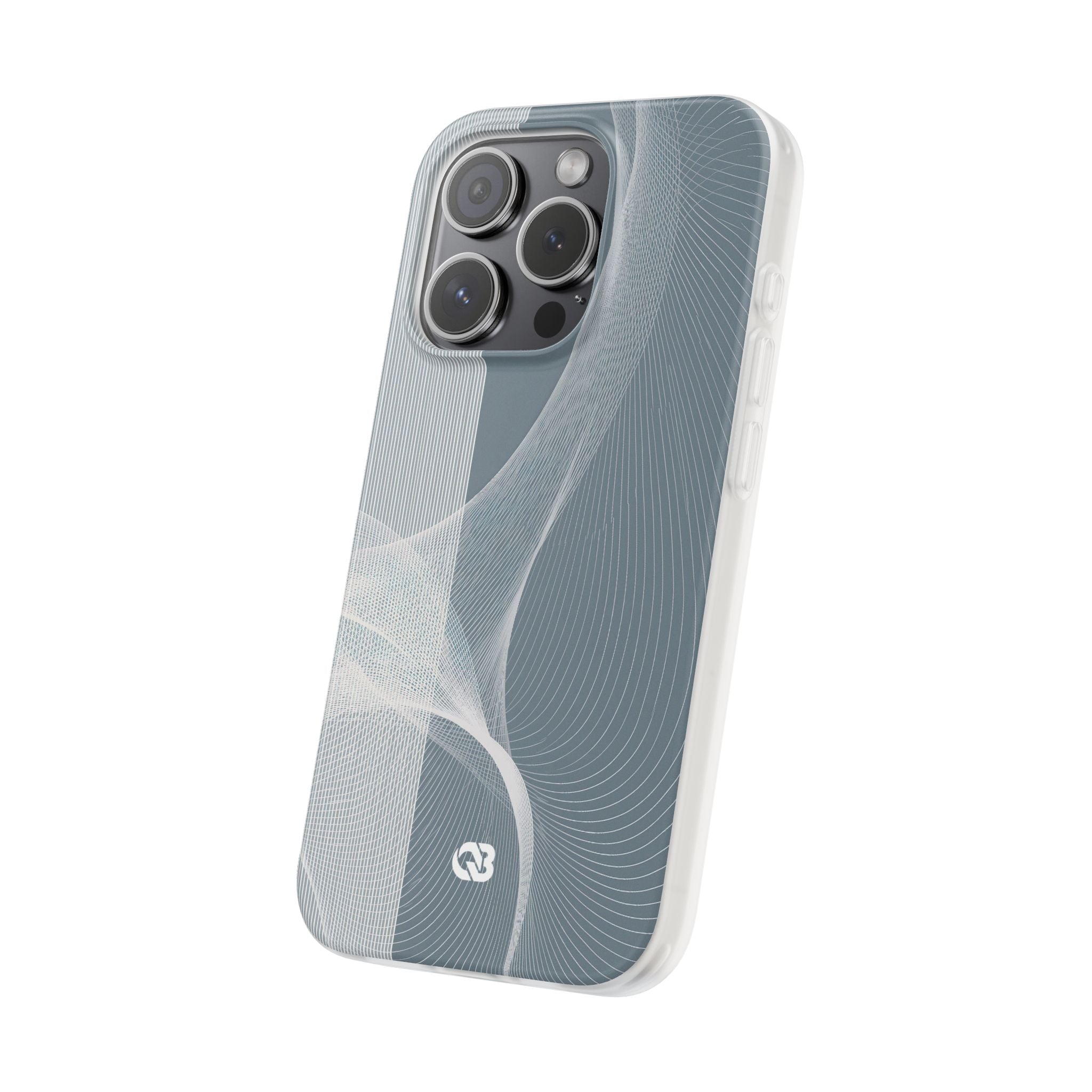 Grey Lite Phone Case for iPhone - Slate Mesh Horizon