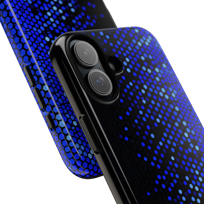 Cobalt Hex Dispersion · Tough Phone Case for iPhone · Blue