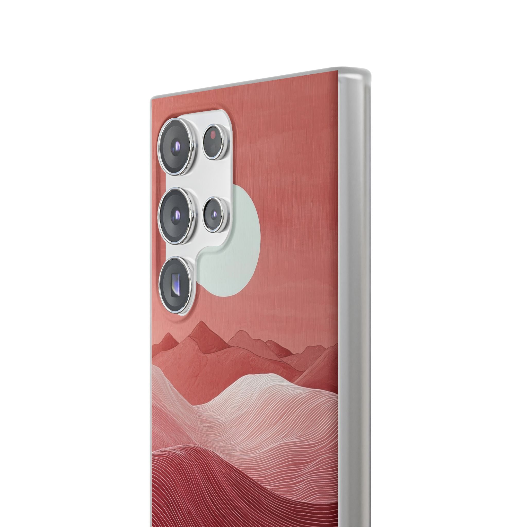 Crimson Dune Horizon · Soft Phone Case for Samsung