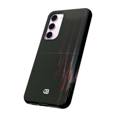 Black Tough Phone Case for Samsung - Corrupted Data Stream