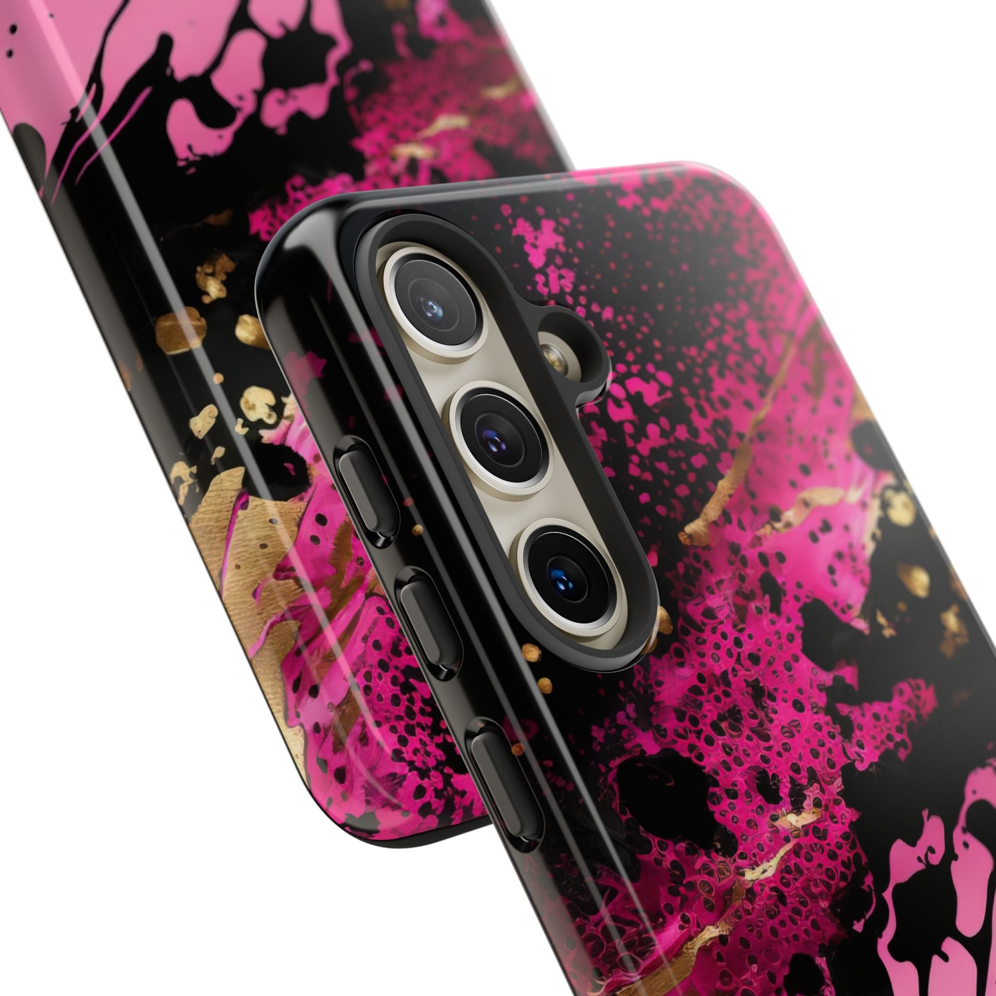 Magenta Liquid Gold · Tough Fundas para teléfono para Samsung