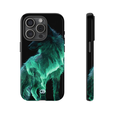 Nordic Aurora Fox · Tough Phone Case for iPhone · Teal
