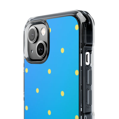 Cyan Sun Dots · Impact Coque de téléphone pour iPhone · Magsafe