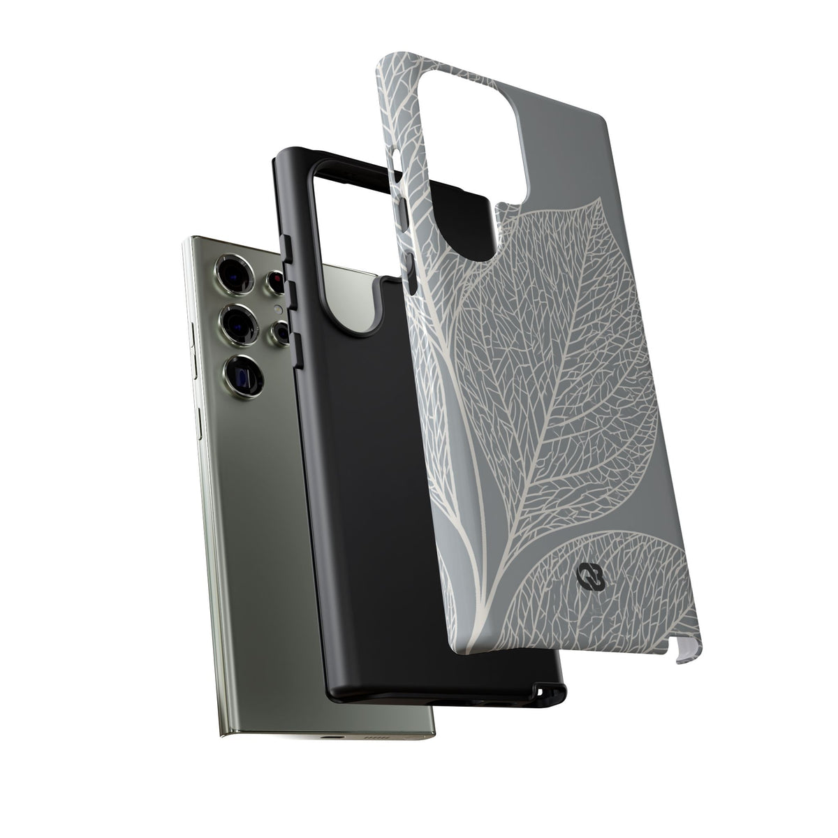 Minimal Leaf Skeleton · Tough Phone Case for Samsung · Grey