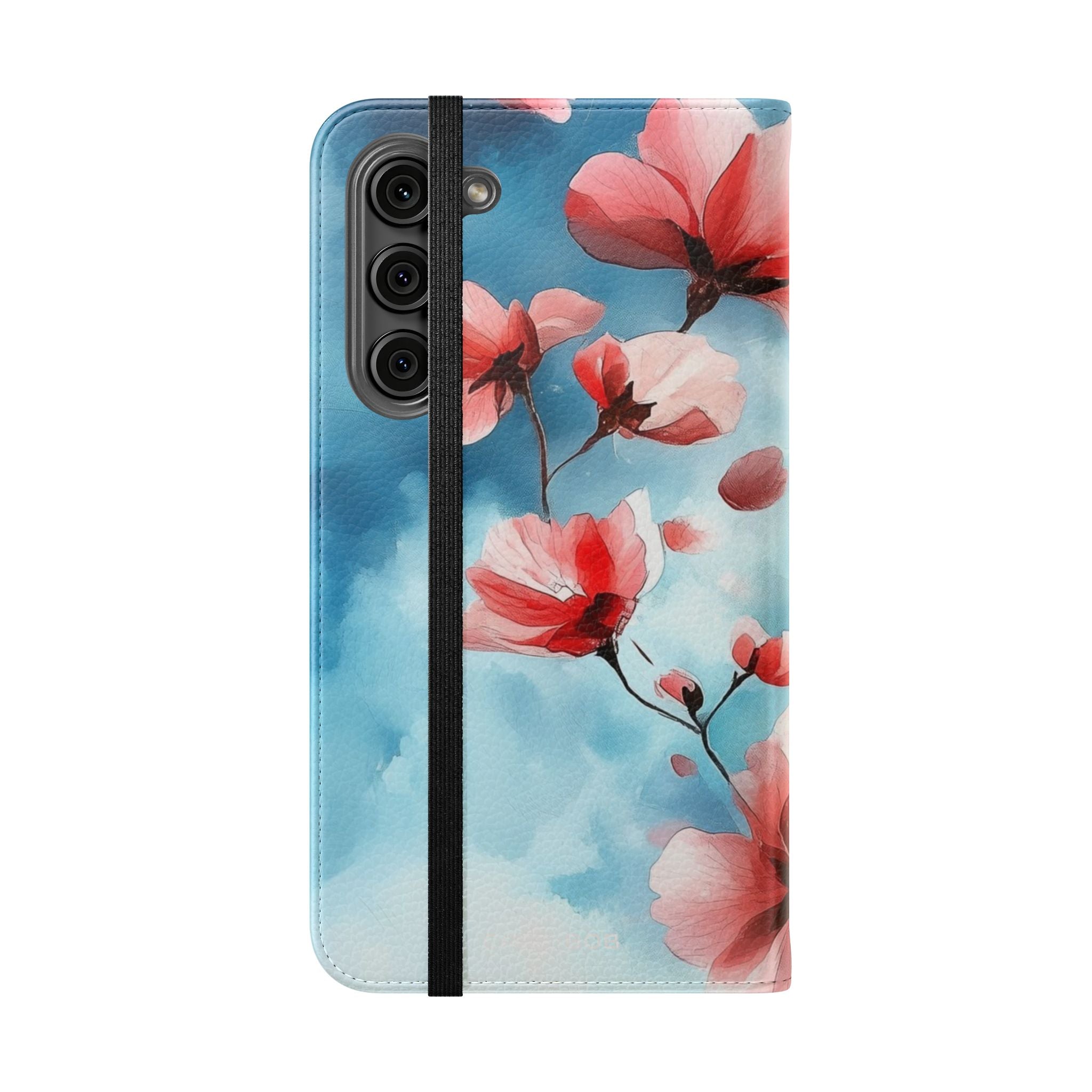 Roze Bloesem Drift - Samsung S23+ Case - Portemonnee