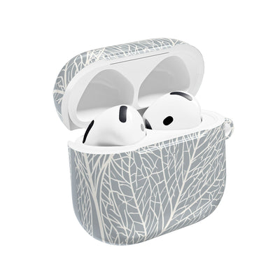 Minimal Leaf Skeleton · Hard Case for AirPods & AirPods Pro · Grey
